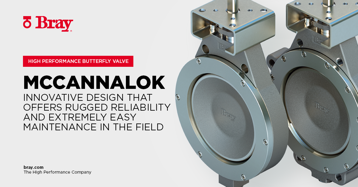 High Performance Butterfly Valve Bray McCannalok Bray